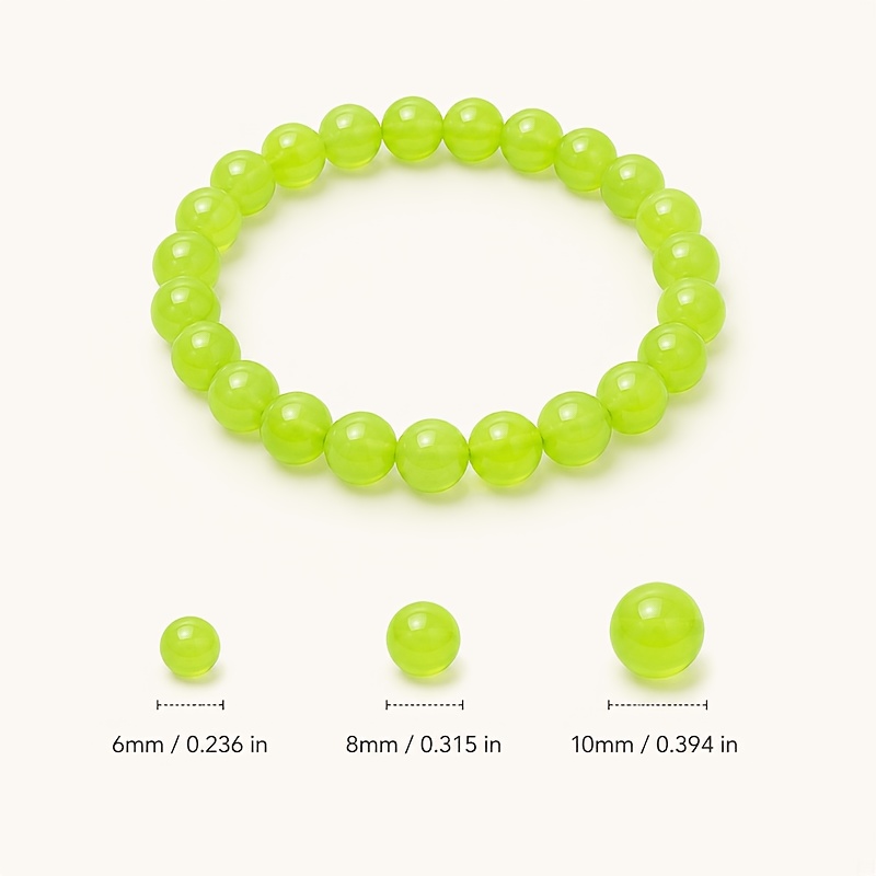 Natural Prehnite & Chalcedony Beads Stretch Bracelet, Gift
